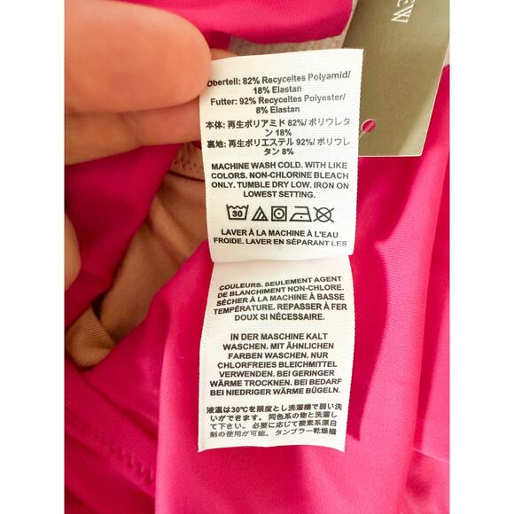 J. Crew | NWT | Ruched ruffle one-piece swimsuit in Radiant Fuchsia | Sz 8 - Picture 6 of 12